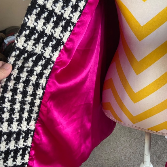 A•B•S Allen Schwartz houndstooth wool coat - Picture 7 of 8